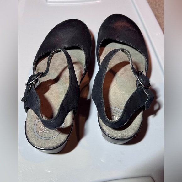 Dansko Black Leather Mules - Picture 8 of 13